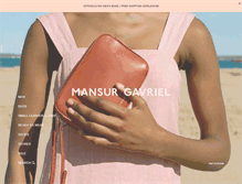 Tablet Screenshot of mansurgavriel.com